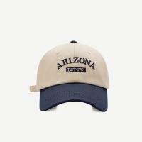 ราคา อเมริกันถนนสีจับคู่หมวกเบสบอลตัวอักษรแอริโซนาเย็บปักถักร้อยสบายๆหมวกป่า (14359473512)