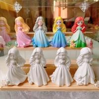 ราคา ตุ๊กตาปูนปลาสเตอร์สามมิติของเล่นระบายสีเจ้าหญิงสำหรับเด็กผู้หญิงของขวัญสำหรับเด็กสร้างสรรค์กราฟฟิตี DIY แผงลอยทำมือ (21107943332)
