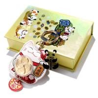 ราคา ส่งจากไทย พวงกุญแจแมวกวัก แมวนำโชค แมวกังหัน จี้นําโชค ฟอยล์สีทอง ของขวัญปีใหม่ ปีนักษัตร ตรุสจีน เฮงเฮง Stickerสีทอง เครื่องราง นำโชค (22173870628)