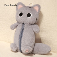 ราคา QIAN TI ZI Aio กระเป๋าดินสอหมึกพิมพ์ลายน่ารักปลาฉลามสีเทา (22385429584)