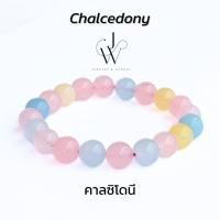 ราคา กำไลข้อมือ กำไลหิน หินมงคล คาลซิโดนี Chalcedony หินนำโชค ลูกปัด หิน 8 10 มม (21900344287)