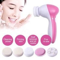 ราคา 5 in 1 เครื่องนวดหน้า เครื่องขัดหน้า เพื่อให้ใบหน้านุ่มเนียน ขนาดพกพา Face cleaner แปรงนวดหน้า เครื่องขัดหน้า พร้อม5หัว (22397059508)
