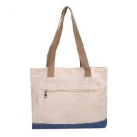 ราคา กระเป๋า ผ้าแคนวาสแฟชั่นสไตล์ เกาหลี ใบใหญ่สุดคุ้ม มีซิปและช่องด้านหน้า 3สีพร้อมส่ง (14021302861)