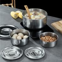 ราคา ชุดหม้อสแตนเลส หม้ออเนกประสงค์ ทำความสะอาดง่าย ชุดหม้อแขกสแตนเลส 3 ใบ หม้อลดราคา หม้อแขกสแตนเลส ทนทาน หม้อราคาถูก (22650189319)