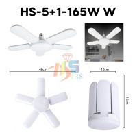 ราคา หลอดไฟ LED หลอดใบพัด 8แฉกคุณภาพดี 200W 250W 360W หลอดไฟ หลอดไฟทรงใบพัด หลอดไฟใบพัด หลอดใบพัดพับเก็บได้ สว่างสุดปีนี้ (22721332725)