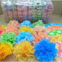 ราคา กระดาษสาพับห่อเหรียญโปรยทานพร้อมหนังยาง รุ่นคละลาย1000แผ่น ใช้โปรยทาน งานบวช (22734007159)