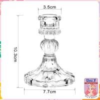 ราคา Uni Y เชิงเทียนแก้ว เนื้อแก้วหนา แก้วเนื้อดี ใช้งานสะดวก candlestick (21952436905)