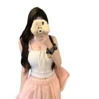 ราคา เสื้อกล้ามสายเดี่ยวผูกโบว์เสื้อเอวลอยสำหรับสตรีเสื้อสายเดี่ยวคอลึกเข้ารูปพอดี (22414528447)