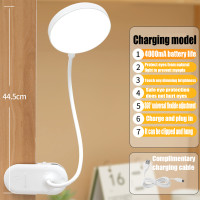 ราคา โคมไฟตั้งโต๊ะแบบพับได้ งอได้ ไฟหนีบโต๊ะ ขนาด4000mah สีขาว (22273458729)