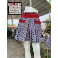 ราคา กางเกงขาสั้นผ้าฝ้ายพิมพ์ลาย กางเกงแพนเค้กแบบสั้น (22107057021)