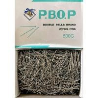 ราคา กล่องใหญ่ ตะปูเข็ม เข็มหมุดปักกระทง ตราระฆัง ความยาว 31 มม 500 กรัม (10867515261)