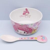 ราคา ชามซุปเมลามีนการ์ตูนญี่ปุ่นสำหรับเด็กชามอาหารเด็กน่ารัก Kulomi Pacha สุนัขหูใหญ่บนโต๊ะอาหารทนต่อการตก ชาม ช้อน (22776820927)