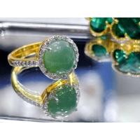 ราคา หินนำโชค จี้หินอเวนเจอรีน ชุบทอง 24k แหวนอเวนเจอรีน honkai Aventurine (22616790803)