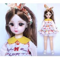 ราคา ตุ๊กตาBJDเด็ก 1 4 ตุ๊กตาข้อต่อ ตาแก้ว 3D Eyes เมคอัพใหม่2024 30cm 21 ข้อต่อ พร้อมชุดและรองเท้า (22590351342)