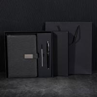 ราคา โน้ตบุ๊คสั่งทำพิมพ์ได้โลโก้ธุรกิจชุดกล่องของขวัญระดับไฮเอนด์ A5ของขวัญองค์กรปากกาสมุดบันทึกปกสลักตัวอักษร (21355163578)