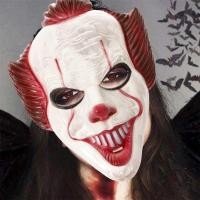 ราคา Fancytoy ใบหน้าของตัวตลกสยองขวัญฮาโลวีนผ้าคลุมใบหน้าของตัวตลกคอสเพลย์ตัวตลกน่ากลัวหมวกฮาโลวีนชุดงานปาร์ตี้ Prop Masquerade (22354390168)