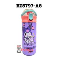 ราคา พร้อมส่ง กระบอกน้ำสแตนเลส 304 ขวดน้ำเด็ก 500ML กระติกน้ำเก็บความร้อน เย็น แบบมีที่หิ้ว หลอดดูด BZ5797 (22681086971)