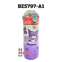 ราคา พร้อมส่ง กระบอกน้ำสแตนเลส 304 ขวดน้ำเด็ก 500ML กระติกน้ำเก็บความร้อน เย็น แบบมีที่หิ้ว หลอดดูด BZ5797 (22681086966)