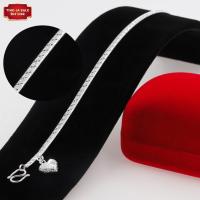 ราคา สร้อยข้อมือเงิน ลายกระดูกงูแบน ห้อยรูปหัวใจจิกเพชร น้ำหนัก 2 สลึง ยาว 7 นิ้ว ชุบเงินแท้ 925 สินค้าขายดี (17445965761)