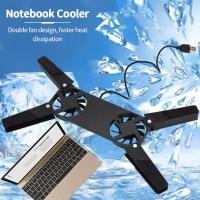 ราคา พัดลมโน๊ตบุ๊ค พัดลมระบายความร้อนโน๊ตบุ๊ค พัดลมระบายร้อน สำหรับโน๊ตบุ๊ค แบบพกพา พับได้ Notebook Cooler Computer USB Fan Stand For Laptop PC Computer Peripherals (22696701614)