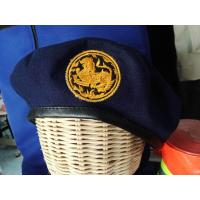 ราคา หมวกเบเร่ต์ แบบอัดกำมะหยี่ หน้าหมวกสิงห์วงกลม (21690825420)