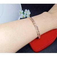 ราคา สร้อยข้อมือนาค สร้อยข้อมือ rose gold เลสข้อมือนาค (12545194029)
