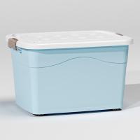 ราคา กล่องเก็บของ ลังใส่ของ สีใส สีชมพู กล่องพลาสติก กล่องใส่ของอเนกประสงค์ กล่องขนาดเล็กและใหญ่ (16509963596)