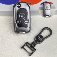ราคา ที่ครอบกุญแจรถกุญแจแบบพับเคสสำหรับ Honda Jazz Civic City Accord Crv Brio Keychain Honda Key Cover (22506588178)