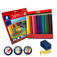 ราคา สีไม้ ลูน่า สีระบายน้ำ มี 12 24 36 สี ยี่ห้อ Staedtler 1 กล่อง (16352649068)