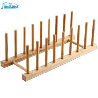 ราคา FunsLane Bamboo Drying Rack Stand Drainer Kitchen Cabinet Organizer Dish Drying Rack Dish Plate Bowl Cup Book Pot Lid Management Stand Cutting Board Organizer For Countertop (22302947384)