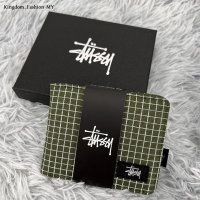 ราคา 2024สต็อกกระเป๋าเงินสั้นสองชั้น Stussy (22071091103)
