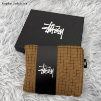 ราคา 2024สต็อกกระเป๋าเงินสั้นสองชั้น Stussy (22071091104)