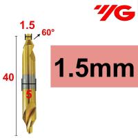 ราคา ดอกนำศูนย์ HSS 60องศา ยี่ห้อ YG สีทอง CENTER DRILL HSS (20410265572)