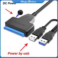 ราคา MegaChoice Fast Delivery SATA To USB Type A Hard Drive Cable 5Gbps External Hard Drive Cable Connector 2 5 SATA Drive Adapter USB3 0 SATA Drive Cable (21745938657)