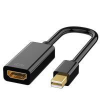 ราคา ใหม่ล่าสุด High Quality Mini Display Port to HDMI Adapter Thunderbolt 2 0 4K Mini DP to HDMI Adapter Cable suitable (22588022212)