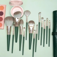 ราคา แปรงแต่งหน้า 10ชิ้น แปรงปัดแก้ม ชุดแปรงแต่งหน้า make up brush set Champagne make up brush (22787813937)