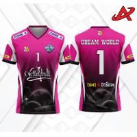 ราคา DREAM WORLD เสื้อบอล เสื้อวอลเล่ย์บอล คอวี เสื้อกีฬาพิมพ์ลาย Zone A เสื้อทีม เสื้อบอล ราคาถูก (22479104858)