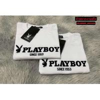 ราคา ขายดี เสื้อยืดPLAYBOY งานปักอก สกรีนแขน มี 5 สี ใส่ได้ชายและหญิง S M L XL (22206730433)