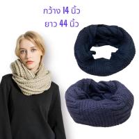 ราคา พร้อมส่ง ผ้าพันคอไหมพรมทรงโดนัท (21537821909)