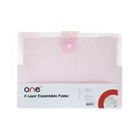 ราคา ONE แฟ้มหีบเพลง 6 ช่อง ขนาด A4 สีเทา (20995699367)