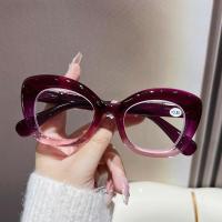 ราคา แว่นตาอ่านหนังสือกรอบผีเสื้อสำหรับผู้หญิงสูงอายุแว่นสายตายาว 100ถึง 400แว่นสายตายาวเกรด (22485559014)