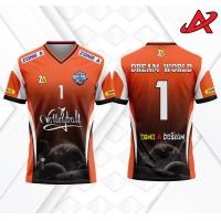 ราคา DREAM WORLD เสื้อบอล เสื้อวอลเล่ย์บอล คอวี เสื้อกีฬาพิมพ์ลาย Zone A เสื้อทีม เสื้อบอล ราคาถูก (22479104859)