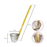 ราคา บี 7 1 1 ที่ลวกก๋วยเตี๋ยว ตระกร้อลวกก๋วยเตี๋ยว ด้ามไม้ กระชอนลวกด้วมไม้ยาว53ซม (22687932904)