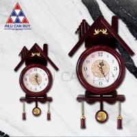ราคา ALL U CAN BUY นาฬิกา นาฬิกาแขวนผนัง นาฬิกาลูกตุ้ม นาฬิกาคลาสสิค นาฬิกาวินเทจ นาฬิการูปบ้านสีน้ำตาล (1147198676)