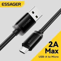 ราคา Essager สายชาร์จ USB ถึง Micro 2A ของ ชาร์จเร็วด้วยความเร็ว USB 2 0 ถ่ายโอนข้อมูลได้ 480Mbps สายถัก A ถึง Micro สำหรับ Huawei Xiaomi Samsung Poco (22724574503)