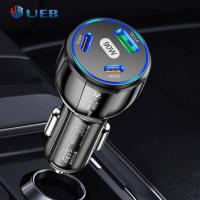 ราคา QC3 0 USB ที่ชาร์จแบตเตอรี่โทรศัพท์3พอร์ต30W Type C PD 30W อุปกรณ์ตกแต่งรถยนต์อะแดปเตอร์ชาร์จในรถยนต์ที่ชาร์จแบตเตอรี่โทรศัพท์สำหรับ Apple แอนดรอยด์ (19497787846)