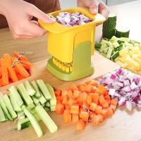 ราคา เครื่องหั่นหัวหอมที่หั่นผักอเนกประสงค์เครื่องหั่นเฟรนช์ฟรายส์อุปกรณ์การตัดในครัวมันฝรั่งแตงกวาอุปกรณ์ทำครัว (21704086720)