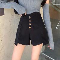 ราคา HOT shorts high waist straight cut simple retro Korean style For women ZHN (20956939749)