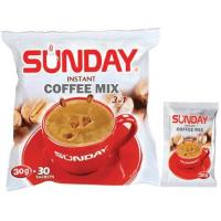ราคา Sunday coffee mix 3 in 1 กาแฟพม่า 30ซอง (11027660689)