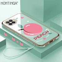 ราคา Hontinga เคสโทรศัพท์สำหรับ OPPO A93เคสยางสี่เหลี่ยม TPU นิ่มชุบโครเมี่ยมหรูหรารูปการ์ตูนทำจากยางกันกระแทกป้องกันกล้องเต็มรูปแบบเคสโทรศัพท์สำหรับเด็กผู้หญิงรุ่น Reno 4F Reno4F (11696504844)